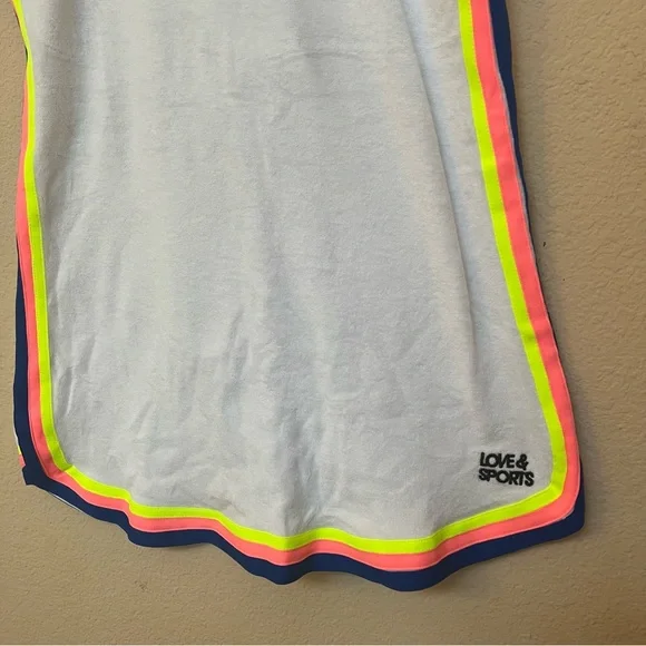 Love & Sports White Terry Cloth Sporty Dress NEW WITH TAGS B3/16 - Picture 4 of 11